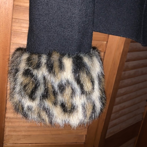 INC leopard Pea Coat. 🐆 - Picture 2 of 9